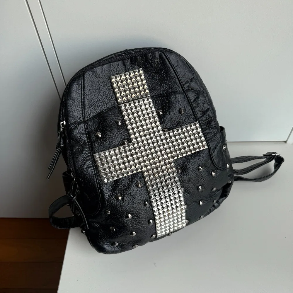 Street Fashion Photo - American Punk High Street Students Backpack