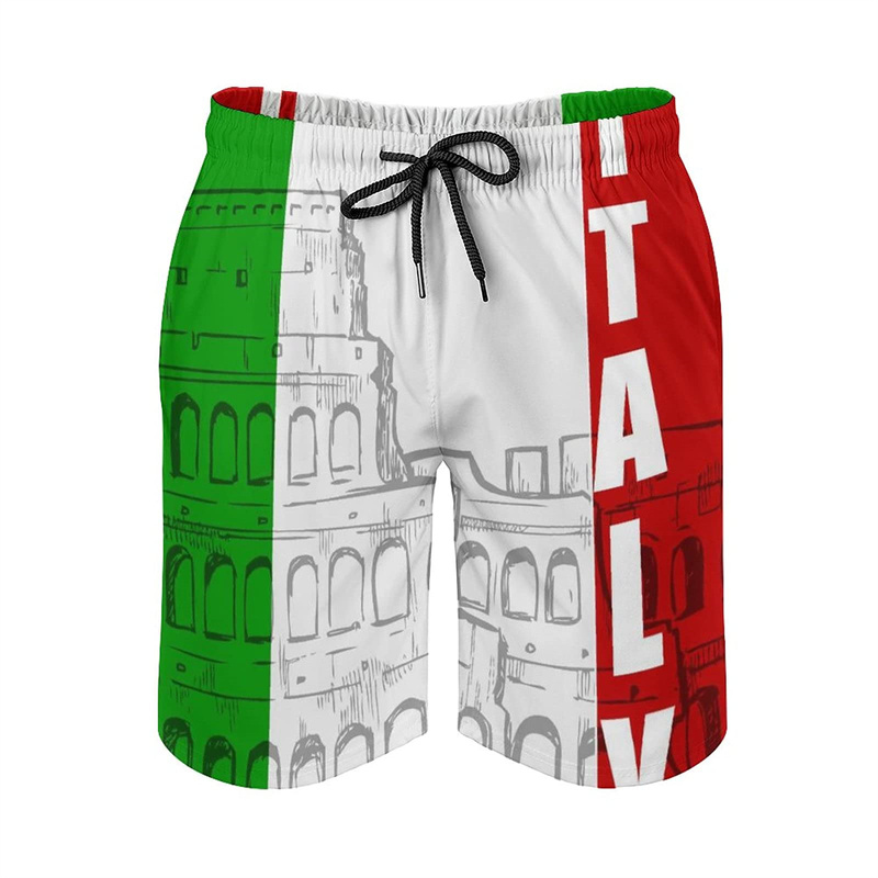 New In Italian Flag Swim Trunk - Italy Fashion Street review and price