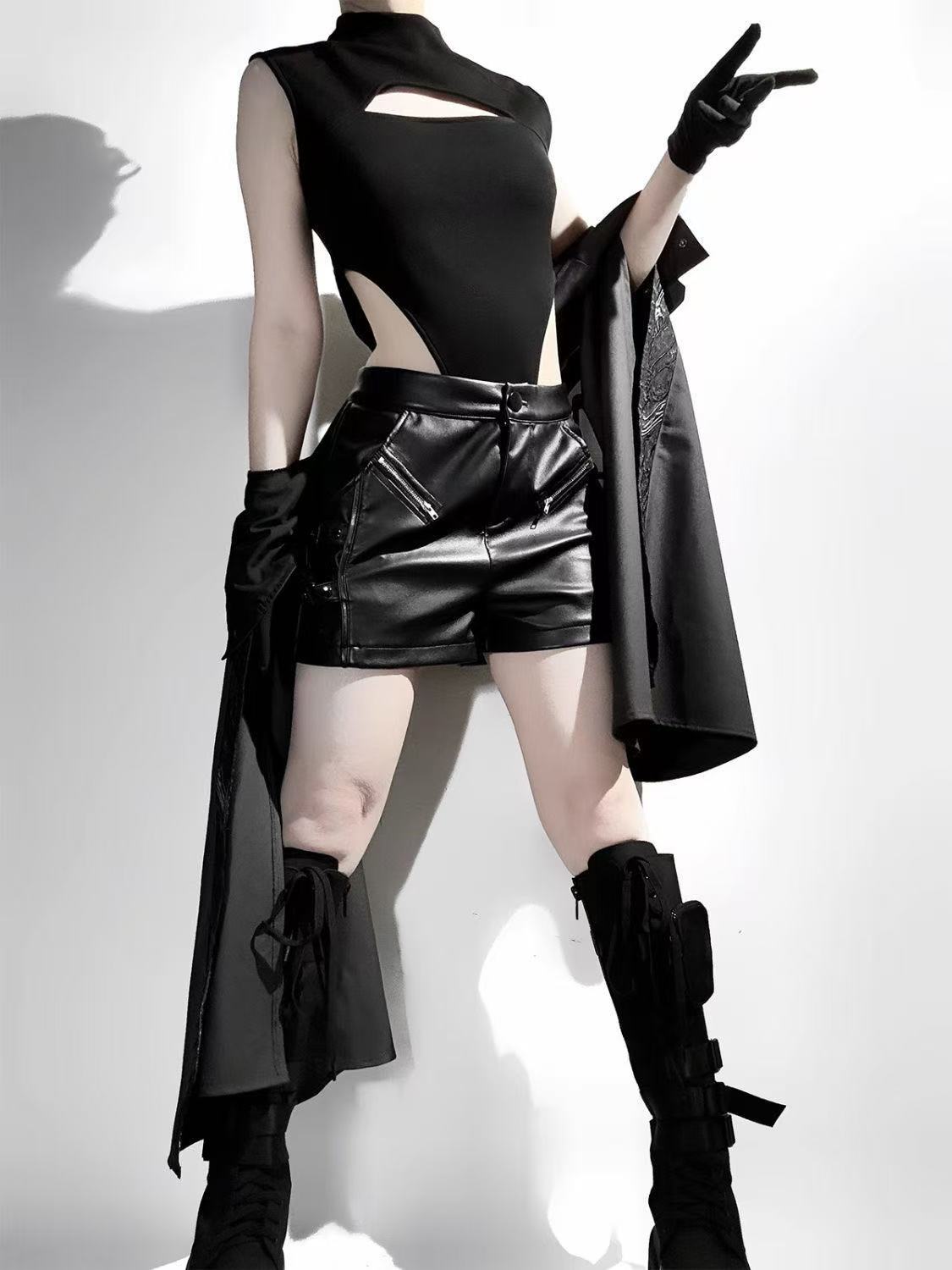 Dark Black Gothic Costume Wome - Street Fashion In Chinese review and price