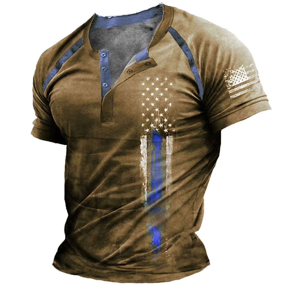 Funny 3D American Flag Print M - Street Fashion Clothes review and price