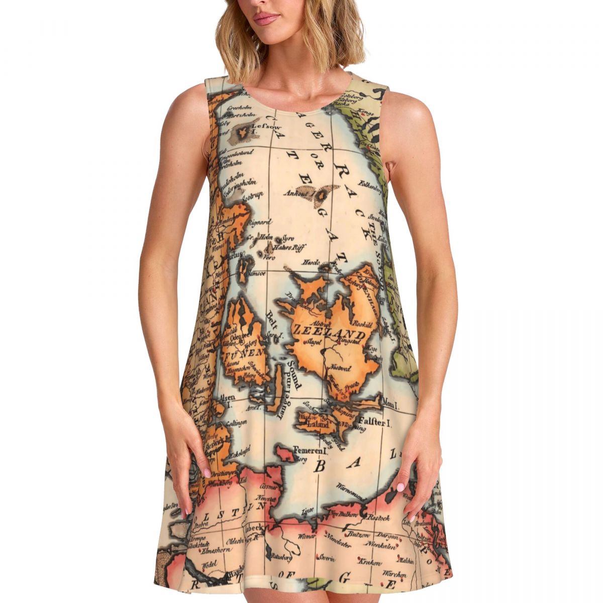 History World Map Tank Dress O - Street Fashion History review and price
