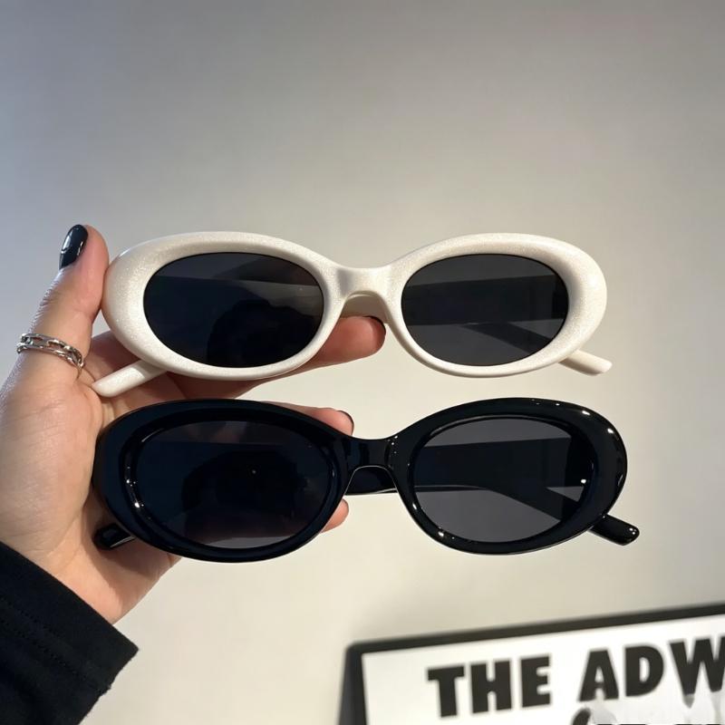 Retro Oval Sunglasses for Men  - Street Fashion Photo review and price