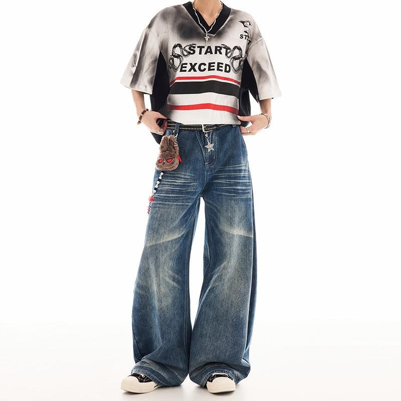 Men's Street Vintage Wide Legs - Street Fashion For Boy review and price